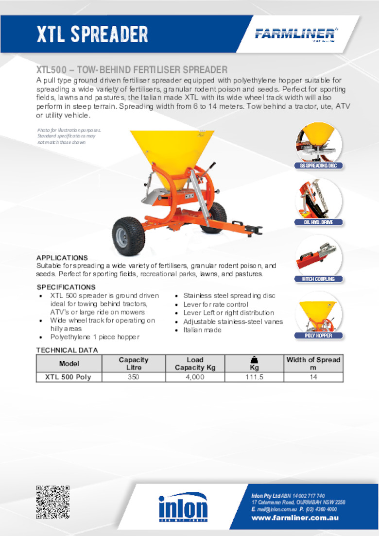 XTL Fertiliser Spreader
